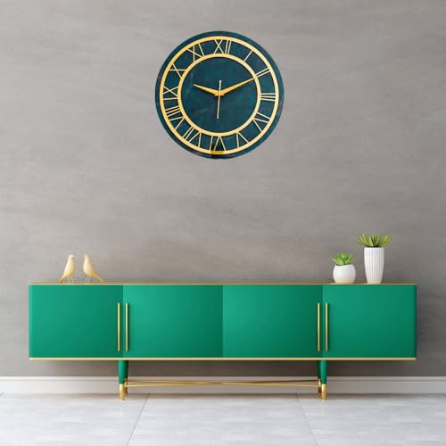 Image of Resin Art kit for Analog Wall Clock Making with 2:1 Raisin 300 GMS Resin 12' inch MDF with Acrylic Roman Ring (Material for 2 Clocks), Clear