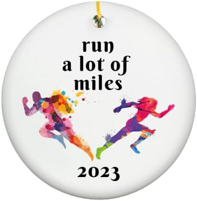 RUNNING ORNAMENT, Cross Country Gift, Running Gifts, MARATHON Ornament, Gifts for Runners, 2023 Ornament, Half Marathon, Holiday Decor