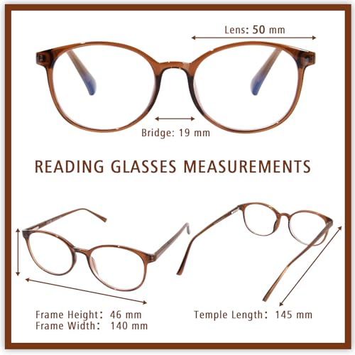 Image of Progressive Multifocal Reading Glasses for Women Men, TR90 Fashion Blue Light Computer Readers