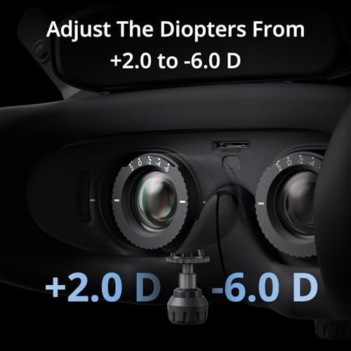 DJI Goggles 3, FPV Goggles with Stunning Micro-OLED Screens, Immersive Flight Experience, O4 HD Video Transmission, Adjustable Diopters, Wireless Streaming, Drone Goggles with Real View PiP - image 6