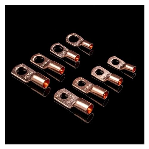 Terminales de cobre tipo ojo para renovar el cableado del coche o paneles solares 3