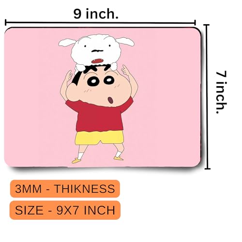 Image of Anime Gaming Mouse Pad, Non-Slip Rubber Base, Ultra-Low Friction High Durability, Waterproof Mouse Mat, Anti-Slip Base, Mousepad 7.5 inch X 9 inch (008)
