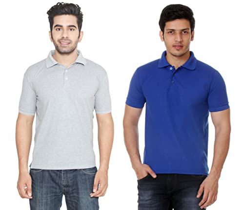 Image of Amazon Brand - Nora Nico Men's Cotton Pique Half Sleeves Solid Polo T Shirts-Pack of 2