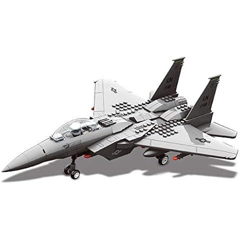 Juego de bloques de avión F15 Fighter Jet Cover