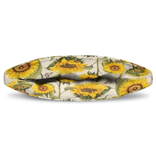 Image of Tea Pot Cosy Dust Cover Insulating Tea Pot Cozies for Teapots Kitchen Accessories Home Table Decorative Teapot Warmer Teapot Cozies Tea Cover, Sunflower Dragonfly Retro