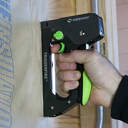 Surebonder TRIGGERFIRE Heavy Duty Narrow Crown Staple Gun with Trigger Mode - Upholstery, DIY, Wood - Uses Surebonder #4 or Arrow T50 Type Staples - Tool Only (5625) 6 Surebonder TRIGGERFIRE Heavy Duty Narrow Crown Staple Gun with Trigger Mode - Upholstery, DIY, Wood - Uses Surebonder #4 or Arrow T50 Type Staples - Tool Only (5625) - Image 6