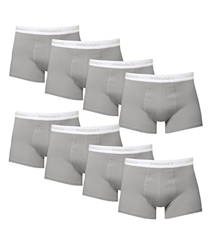 Preisvergleich Produktbild HEAD Herren Boxershorts 841001001 8er Pack, Wäsche, XL, Grau