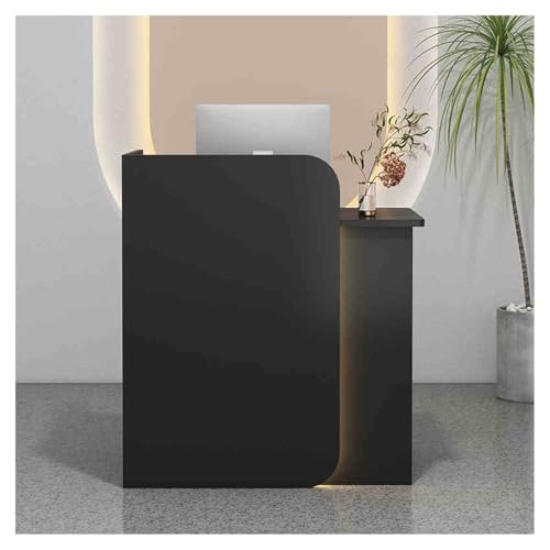 Moderner Empfangstresen-Schreibtisch, stilvoller Schreibtisch für Schönheitssalons und Büros, Einzelhandel, Kassentisch, 120 x 45 cm, Empfangsmöbel, modernes Design, platzsparende Lösung