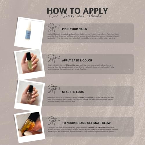 Image of Ellement Co Full Moon Nail Polish 10 ML | Metallic Grey Nail Colour | High Gloss Salon Finish | Quick Dry Smooth Application | Long Lasting Chip Resistant Wear up to 7 Days | Perfect for Office, Party, Festive & Minimal Styling