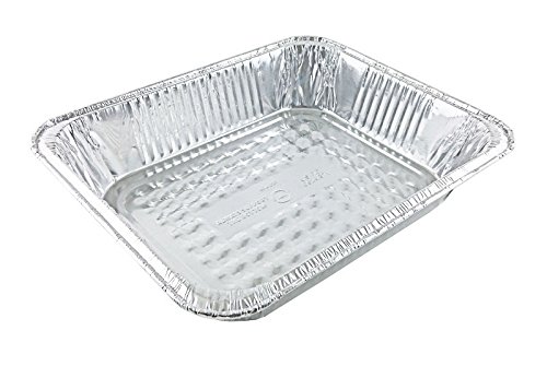 Handi-Foil 1/2 Half-Size Deep Aluminum Steam Pan w/Lids -Disposable Trays (Pack of 100)