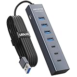 【Double Puce Intelligent】Double processeur pour une stabilité absolue ! Notre concentrateur USB détecte automatiquement les appareils connectés et optimise la distribution d'énergie. Évite les pertes de données lors des transferts sur disque dur et garantit une expérience gaming/multitâche sans interruption
