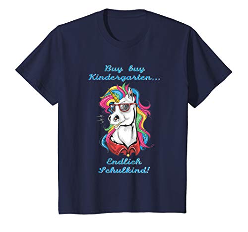 Kinder Einschulung und Schulanfang - Einhorn - Mädchen T-Shirt T-Shirt Cover