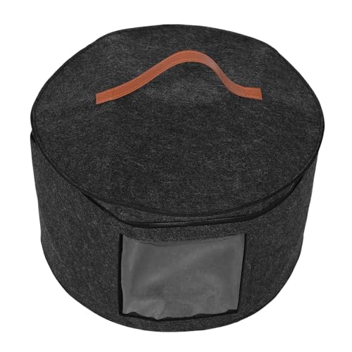 GLEAVI Multi-functional Cap Container Round Hat Storage Case Lid Travel Hat Boxes for Men Women
