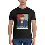 USWDGFGDRS Men's Versatile Comfortable Cotton James Star Taylor T-Shirts Trendy Durable Crew Neck Pullover T-Shirts for Weekend Getaways Medium