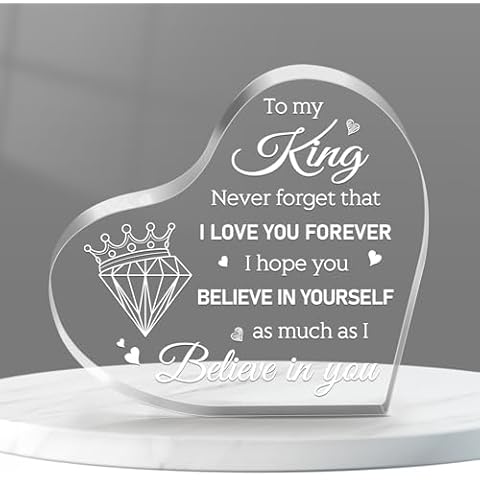 PETCEE Christmas Ornaments For King - 3.9x0.4x3.9 Best Gift 2024 for Boyfriends Husbands Share Your Eternal Love with this Unique and Memorable Keepsake Perfect for Anniversary Valentine's Day Cover