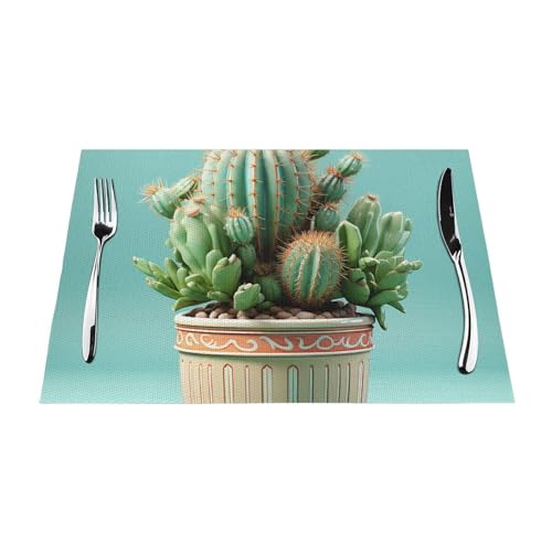 Set de table lavable pour protéger la table de cuisine contre les taches lot de 4