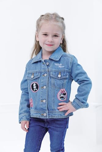 Disney Junior Girls Denim Jacket Toddler to Big Kid Sizes (2T - 14-16)2
