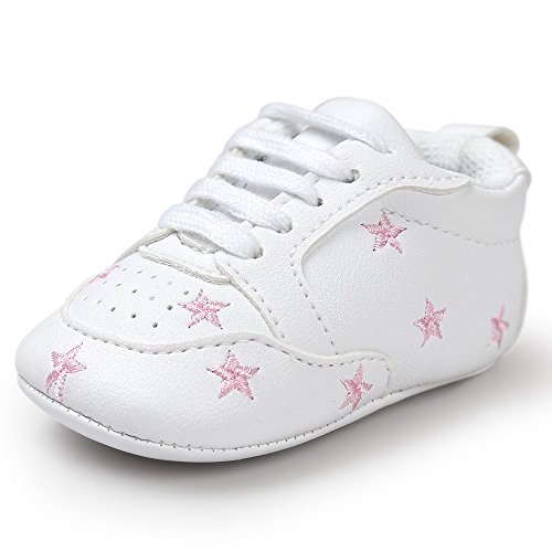 iYBWZH Infant Baby Girls Summer Sandals with Flower Soft Sole Newborn Toddler First Walker Crib Dress Shoes(Blue,CN-11/0-6 Month)