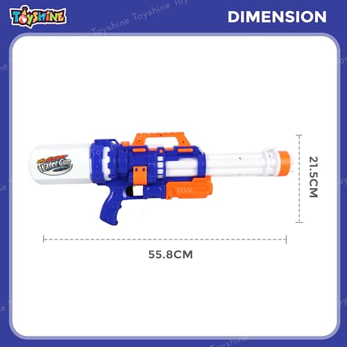 Image of Toyshine 800ml Tank Capacity Long Range High Air Pressure Spray Water Gun for Summer Swimming Pool Party Holi Water Toy Gun for Girls Boys Kids 3+