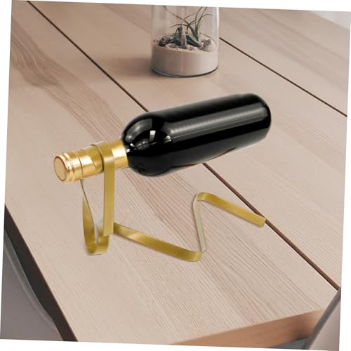Soporte para botellas de vino de hierro creativo dorado miniatura 5
