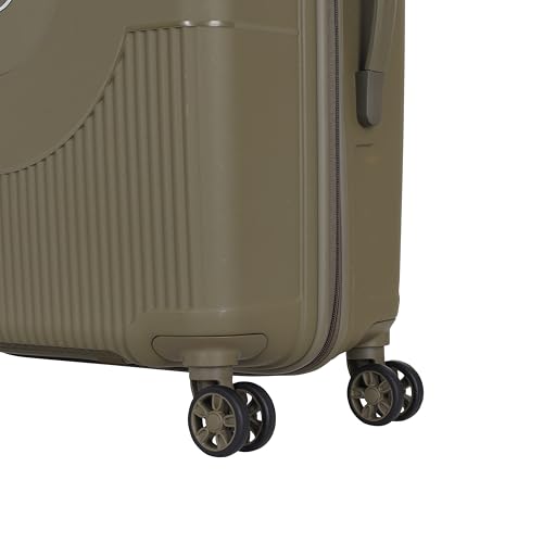 Image of Kamiliant Polypropylene KAM Hard Shell 8 Wheels Spinner Suitcase Might DW SP68CM MIL.OLV,Brown, Medium
