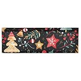 Amooorous Verstellbare Weihnachtsvolants, 137 x 45 cm, Schrankvorhang für Wohnzimmer...