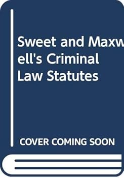 Paperback Sweet & Maxwell's Criminal Law Statutes Book