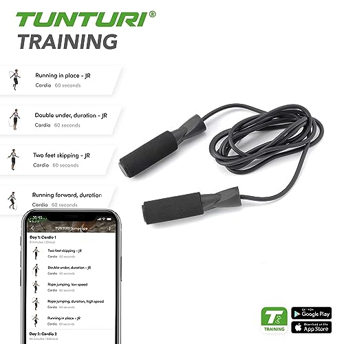 Tunturi Unisex Adult Speed Jump Rope With Tubing - Grey, 20 x 15 x 5 cm - Image 3