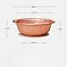 Hand-Hammered Copper Foot Soak Basin - Portable Pedicure Bowl for Camping, Picnics, Versatile Fire Bowl and Incinerator, 38/41cm Diameter(Brass,41cm)