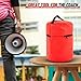 Honeydak Megaphone Storage Bag with Handle Thick Imitation Nylon Waterproof Megaphone Speaker Bag for Football Basketball Homecoming Squad Team Party Dance Club Parade Competition, Red