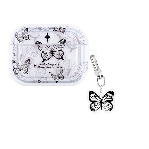 CameCosy �ی�J�o�[ AirPods Pro 3 Generation 2025 �o�^�t���C�y���_���g�t�� �����p�u���b�N�o�^�t���C�p�^�[���̂��킢���P�[�X �ϏՌ��� ���h�~ TPU �ی�P�[�X