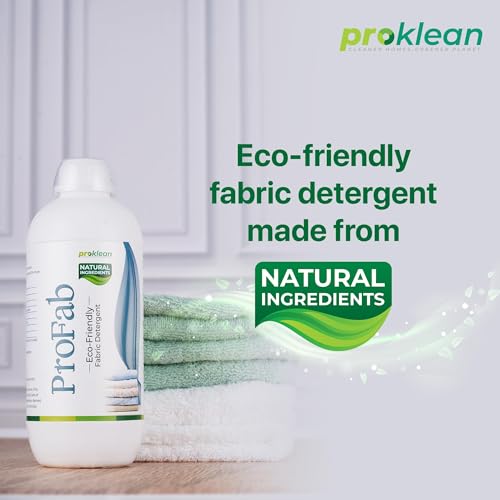 Proklean New Improved ProFab | Detergent and Sanitiser | Eco-Friendly, Non-Toxic | Skin Friendly | Anti-Virus | Germ guard | Dirt Remover | Non-Alkaline | Bio-Based (1000ML(Pack of 1))