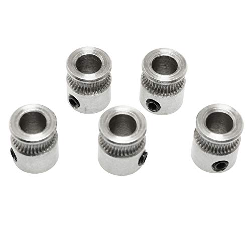 ZRM&E MK8 Extruder Gear 5PCS 3D Printer MK8 Planetary Gear Wheel 5mm Bore Stainless Steel Extruder Feed Extrusion Wheel