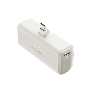 Anker iPhone 16 Portable Charger, Nano Power Bank with Built-in USB C Connector, 5,000mAh Portable Charger 22.5W, for iPhone 16/15 Series, Samsung S22/23 Series, iPad Pro/Air, AirPods, and More