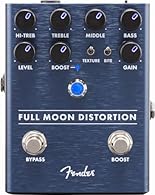 Packed with brutal, high-gain tone and sound-shaping options galore, the Full Moon Distortion pedal has everything you need to unleash sonic mayhem. Both symmetrical and asymmetrical clipping modes are lurking under the Texture switch while the Bite ...