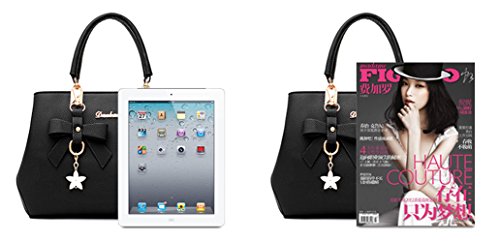 Bolso Tote para mujer de cuero sintético Dreubea miniatura 4