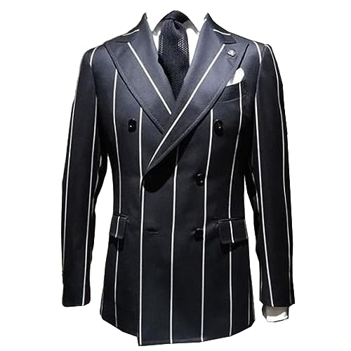 Blazer à doubles rayures Ulnomio veste de smoking haut de gamme messieurs
