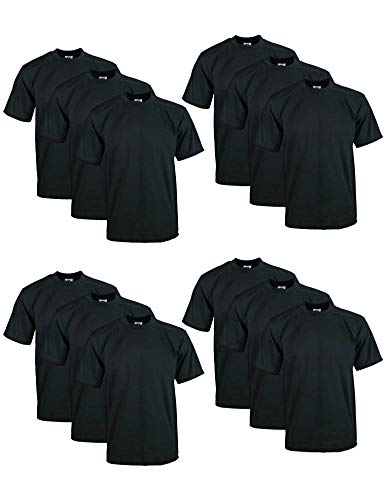 Pro Club Mens 12-Pack Heavyweight Cotton Short Sleeve Crew Neck T-Shirt product thumbnail 9