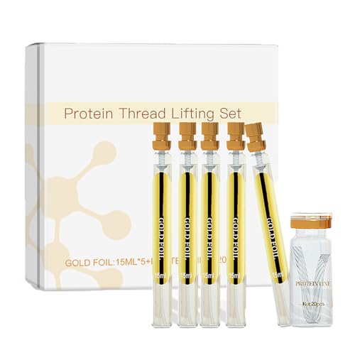 Kit lifting fils de protéine avec sérum visage peptides de soie anti-âge universel
