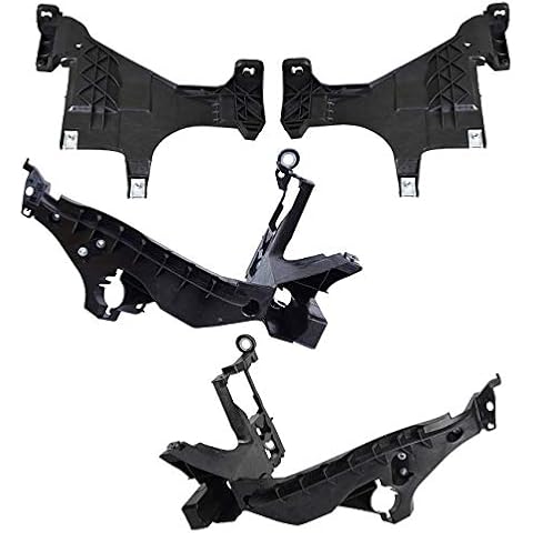 Bapmic 8T0941453B Front Right & Left Headlight Mounting Support Plate Bracket Set for Audi A4 S4 2013-2015 Cover