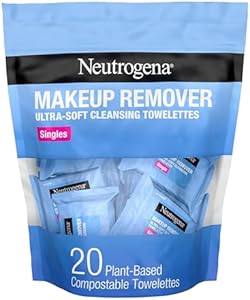 Neutrogena Makeup Remover Wipes, Individually Wrapped Daily Face Wipes for Waterproof Makeup, Travel & On-the-