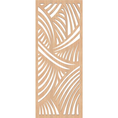 Image of 9 3 /8 inchW x 24 3 /8 inchH x 3 /8 inchT Chester Decorative Fretwork Wood Wall Panels, Hickory