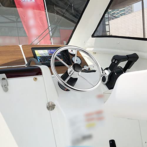 Generic Rvs Boot Stuurwiel 3/4-inch As 342mm Outdoor Roeiboten Zeilboot Hardware Benodigdheden met Center Cap - Image 8
