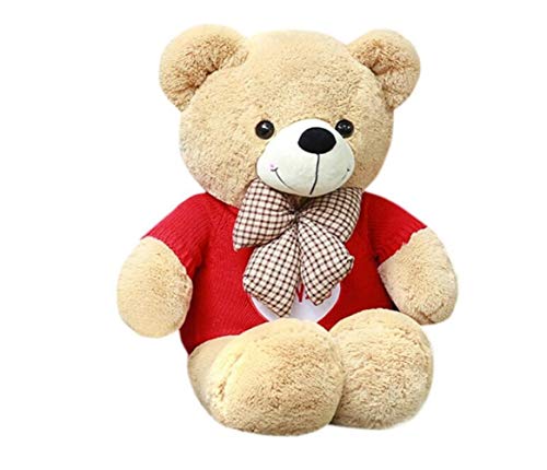 Wuhuizhenjingxiaobu Peluche, muñeca, muñeca, oso de peluche, almohada, juguete, abrazo, oso, muñeca, almohada for dormir, 1,2 m, cinta marrón claro, oso, Tanabata, regalo de San Valentín ，Diseño menta