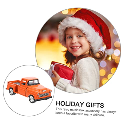 NUSITOU Modelo De Caminhonete Decoração De Metal Preto Decoração De Casa Miniture Decoração Para Cri