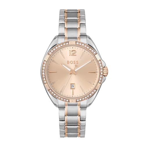 Montre femme BOSS Felina le cadeau parfait en acier bicolore avec boîte