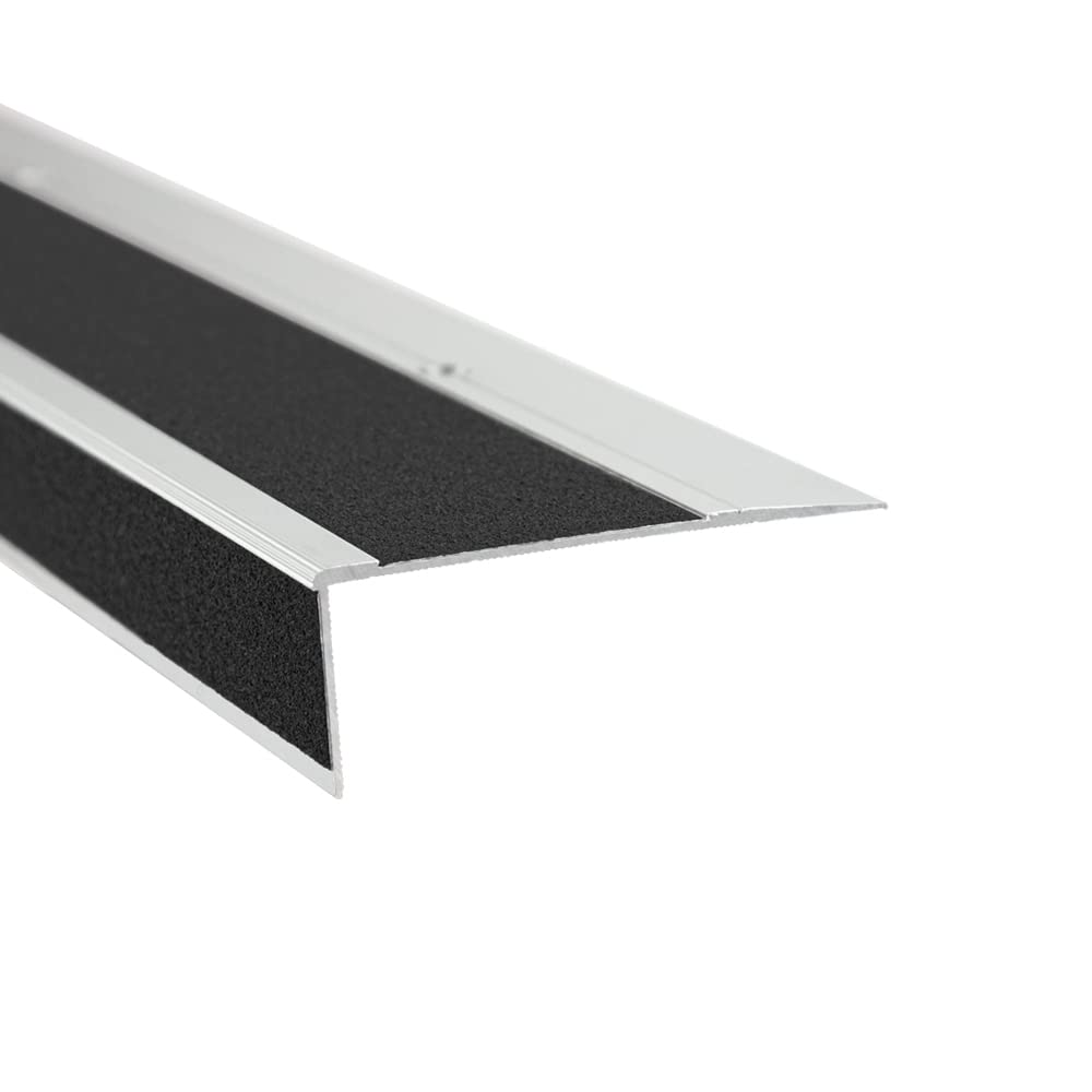 AnTina TAPES® Treppen-Kanten-Profil "General Line" 90 mm, Kanten-Schutz-Profil mit Antirutsch-Beschichtung R13 für Treppen & Stufen (9x100cm, gelb/schwarz)