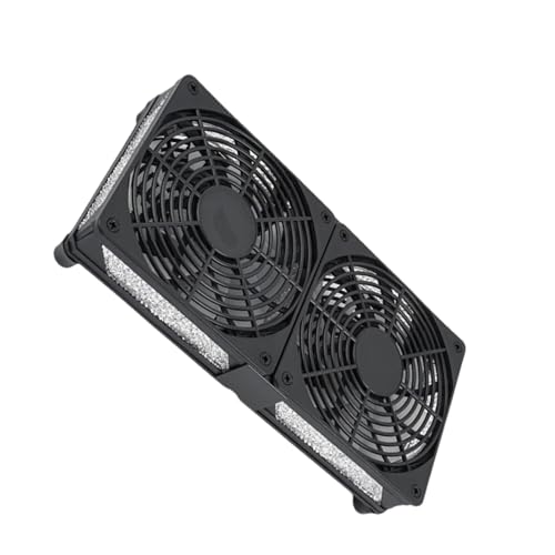 Ventilador de refrigeración para PC silencioso de 12V con rejilla de seguridad y LED