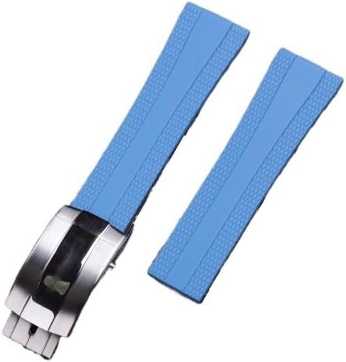 Rubber Butterfly Clasp Watch Strap For Breitling Superocean