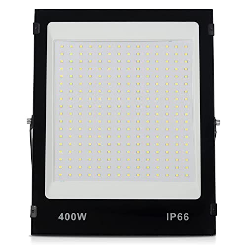 Refletor de Led 400w Super Holofote 6500k Luz Branco Frio Externo a Prova D'água Bivolt 100-240v De